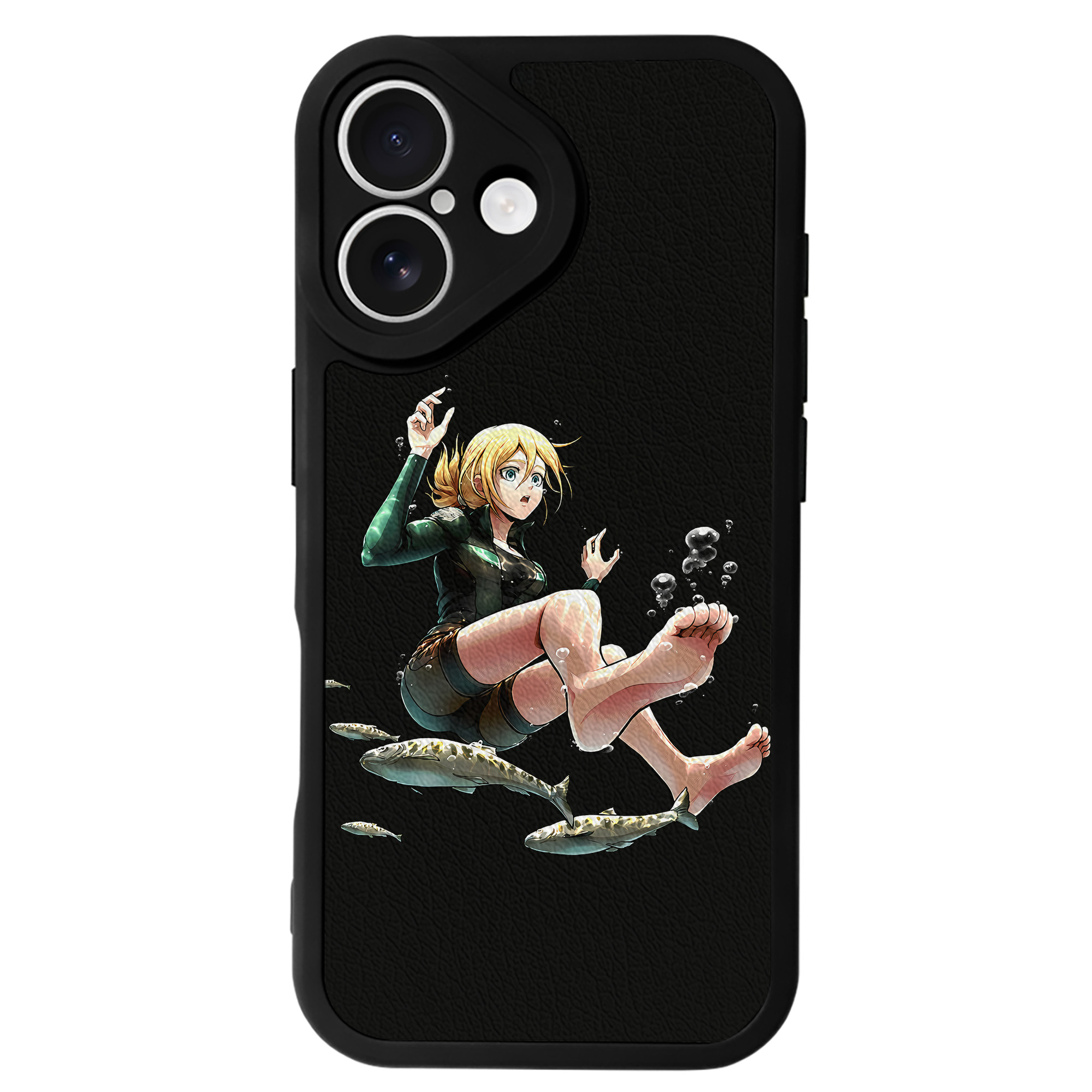 （画像用） 進撃の巨人 クリスタ·レンズ Attack on Titan Christa Lenz 【iPhone 16シリーズ対応】シリコンスマホケース（レザー調） 材質：シリコン